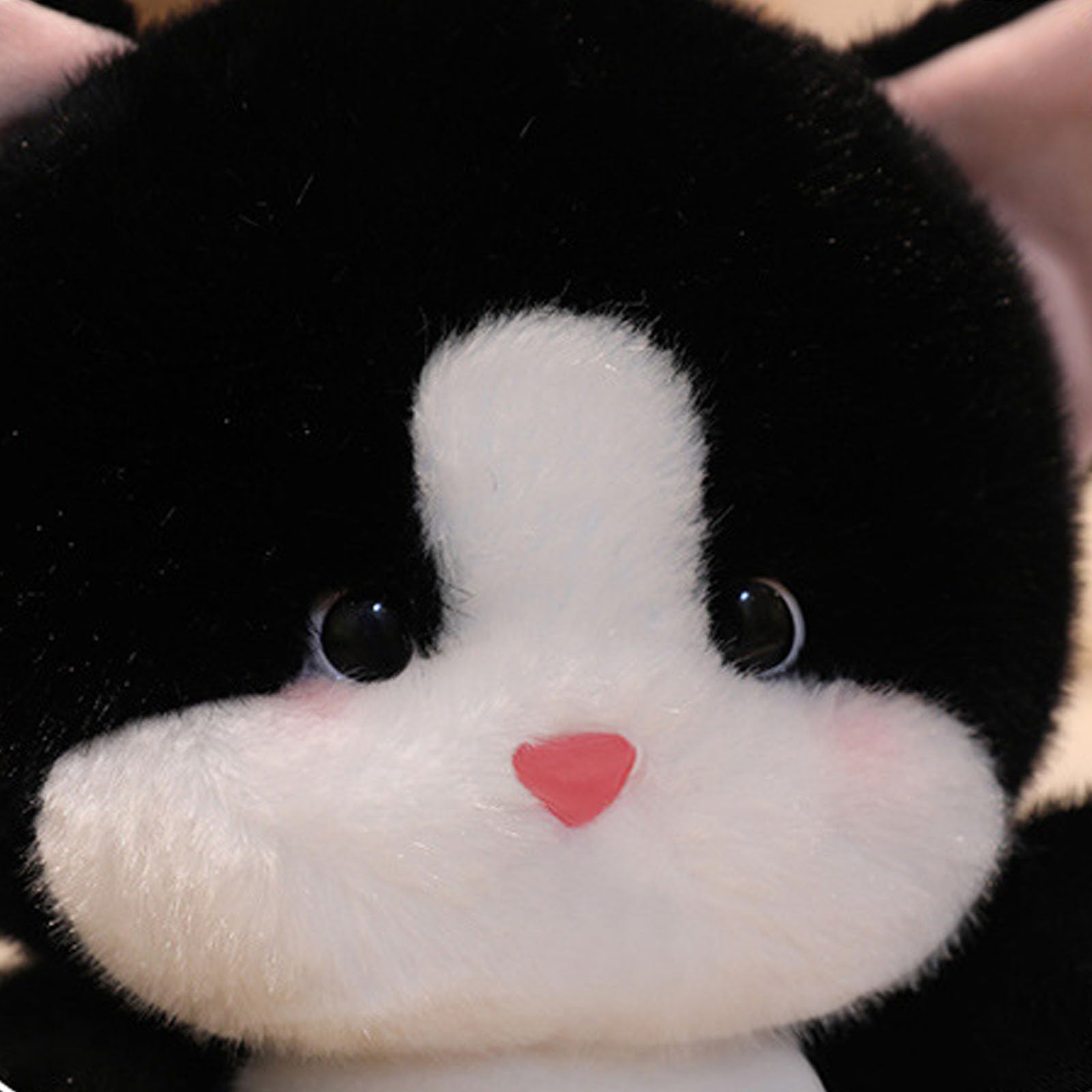 Peluche, Lindo Juguete de Peluche Gato con Caqui, compañero Abrazo Suave, Gatito Kawaii for niños niñas Regalos cumpleaños(Pink,45cm)
