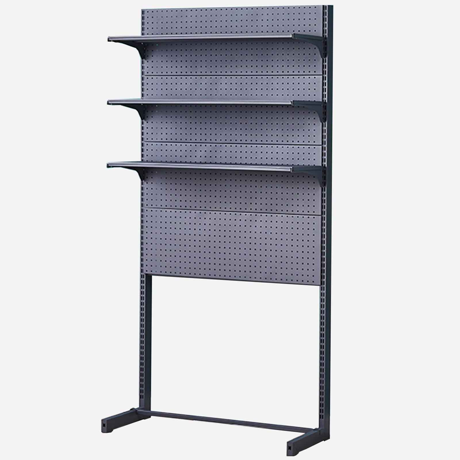 Estante comercial de supermercado de 122 x 39 x 186 cm para suministros de oficina y tiendas