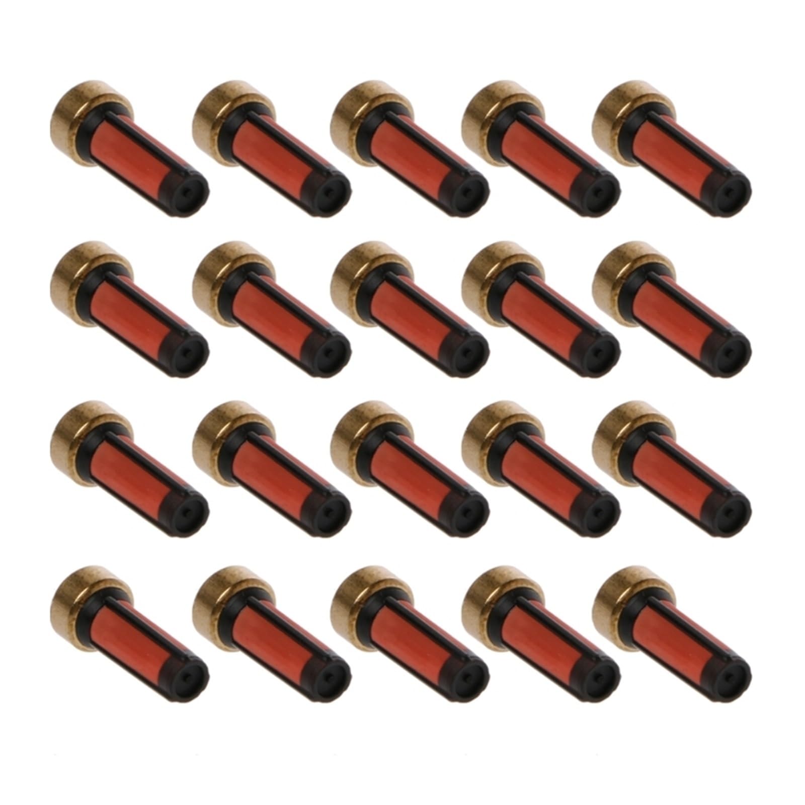 Maoyuruk One Color Petrol Injection Nozzles 20Pcs Car Fuel Injector Filter Micro Basket Filter Auto Car Injector Rep Kits