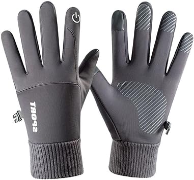 Winter Thermal Cycling Gloves Men Women Touch Screen Anti-Slip Waterproof Windproof for Driving,Running,Climbing,Mountain Bike,Outdoor Sports