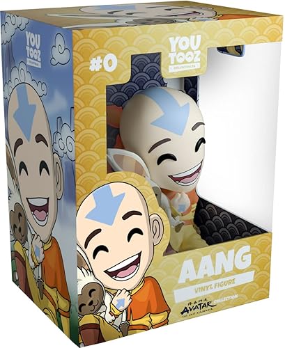 Avatar Aang - Figura de vinilo de 4 pulgadas, figura de Aang & Momo, vinilo - Youtooz Avatar The Last Airbender Collection basada en la animación
