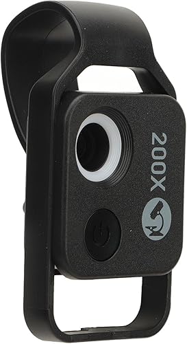 Miniatura 3 de Mini microscopio del bolsillo del teléfono de 200X HD, cámara portátil del microscopio digital con la lente CPL para el experimento de la enseñanza