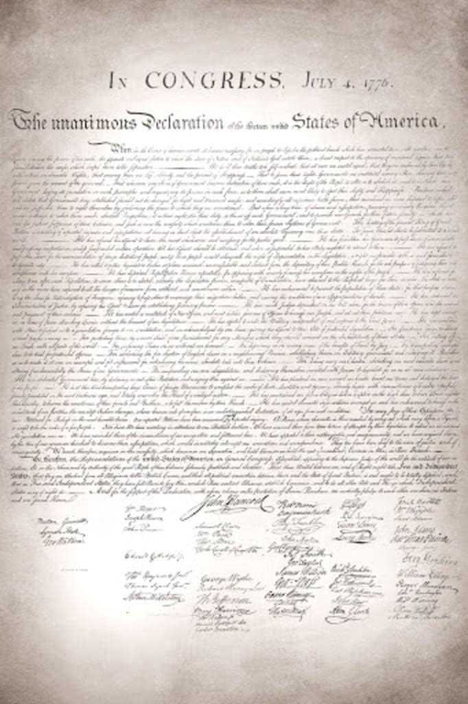 Laminated Emancipation Proclamation Poster USA History Declaration of Independence Poster Dry Erase Wall Art 24x36
