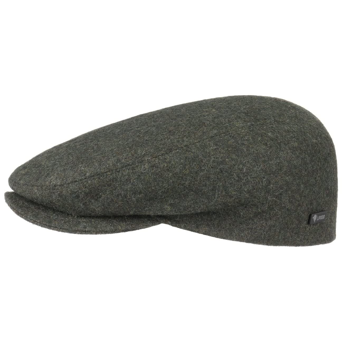 Lipodo Sport Flat Cap Women/Men - Newsboy Cap with Peak - Peaked Cap - Autmn/Winter - Olive