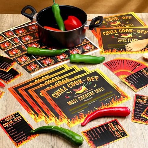 Kit concours chili pour fête de quartier : pack déco et vote convivial - 4