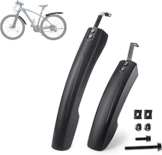 Bike Bike Fender Set for KHS Movo 1.0 ST Urban Soul 8 Brentwood Syntaur Flite 720, Adjustable Bicycle Mudguards, Widened and Thickened Front and Rear Fenders for 24-29 inch Bikes, Wheel Protection Fenders