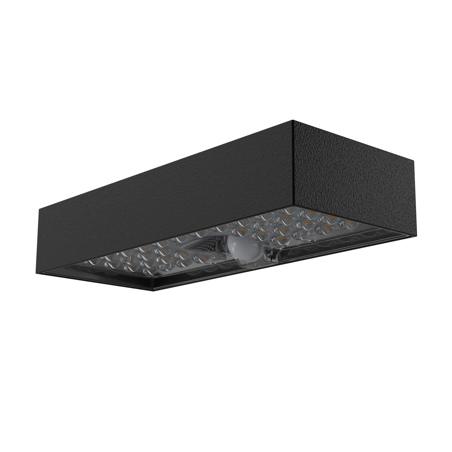 VELAMP Aplique LED a carica solare 10 W – 800 lm, Colore nero - Policarbonato/ABS anti-UV, Sensore di Movimento e Crepuscolare, IP65, Montaggio Parete – Ideale per Ingressi, Balconi, Cancelli