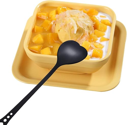 Vista 7 de Luxshiny Cucharas de café expreso, cuchara de postre de acero inoxidable, cucharas en forma de corazón, cucharas para helado, cuchara para mezclar