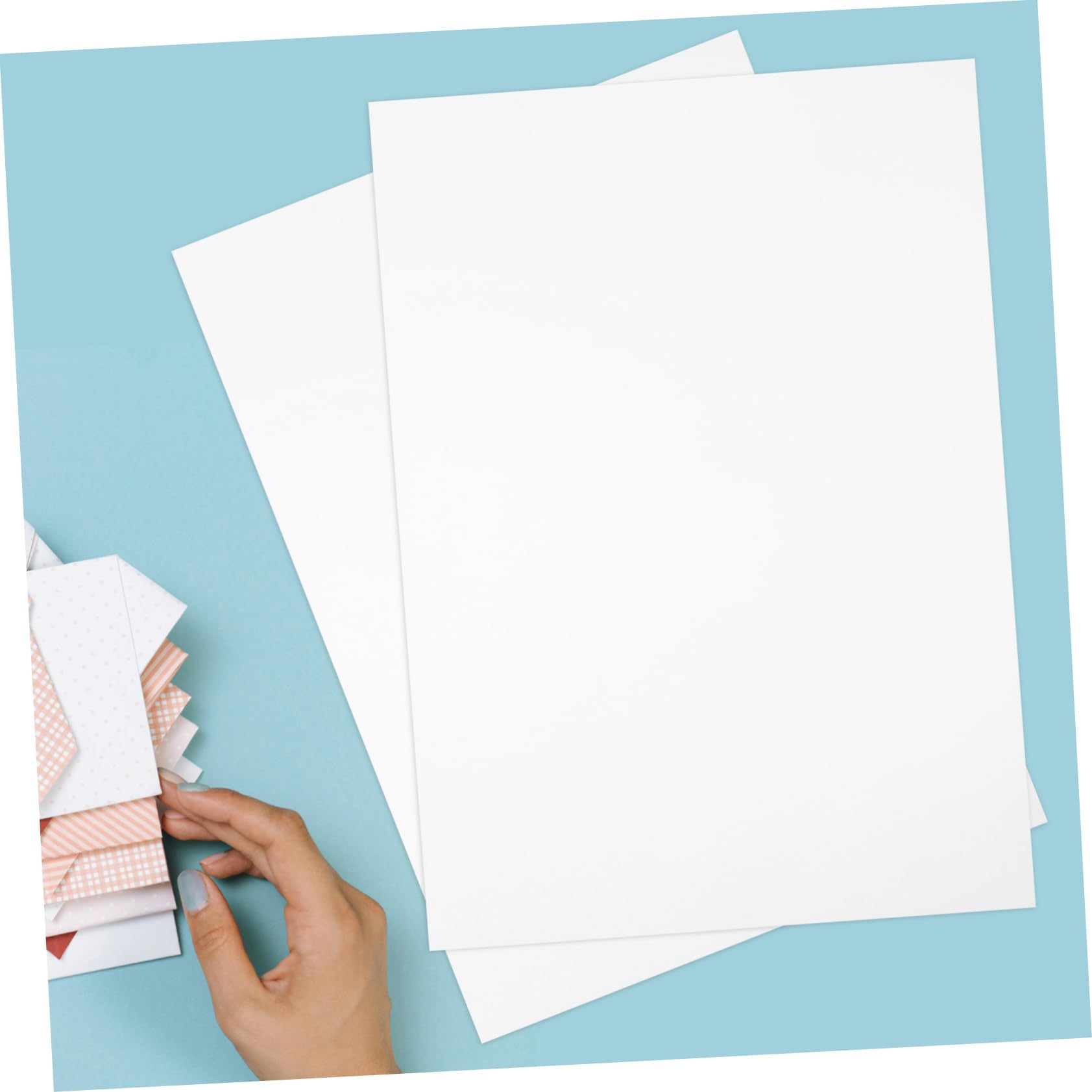 Papier Cartonné A3 220g/m² Blanc, Lot de 50 Feuilles