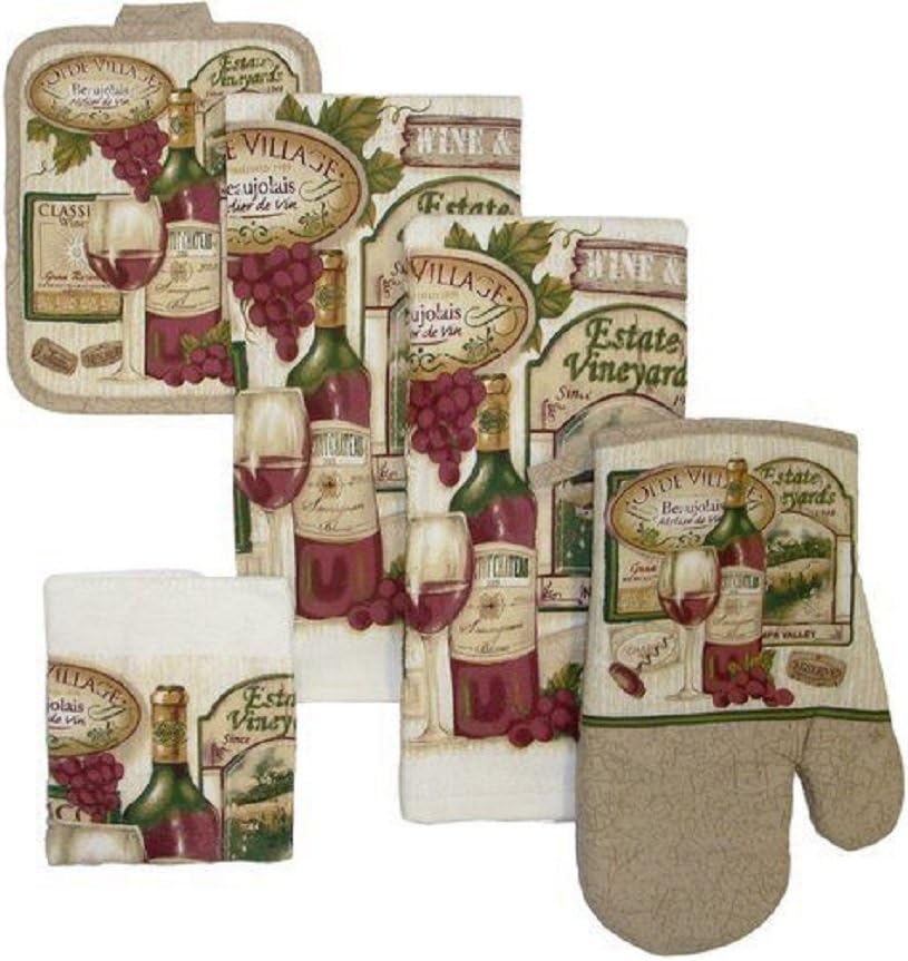 7 Piece Estate Vineyard Kitchen Dish Towel Set