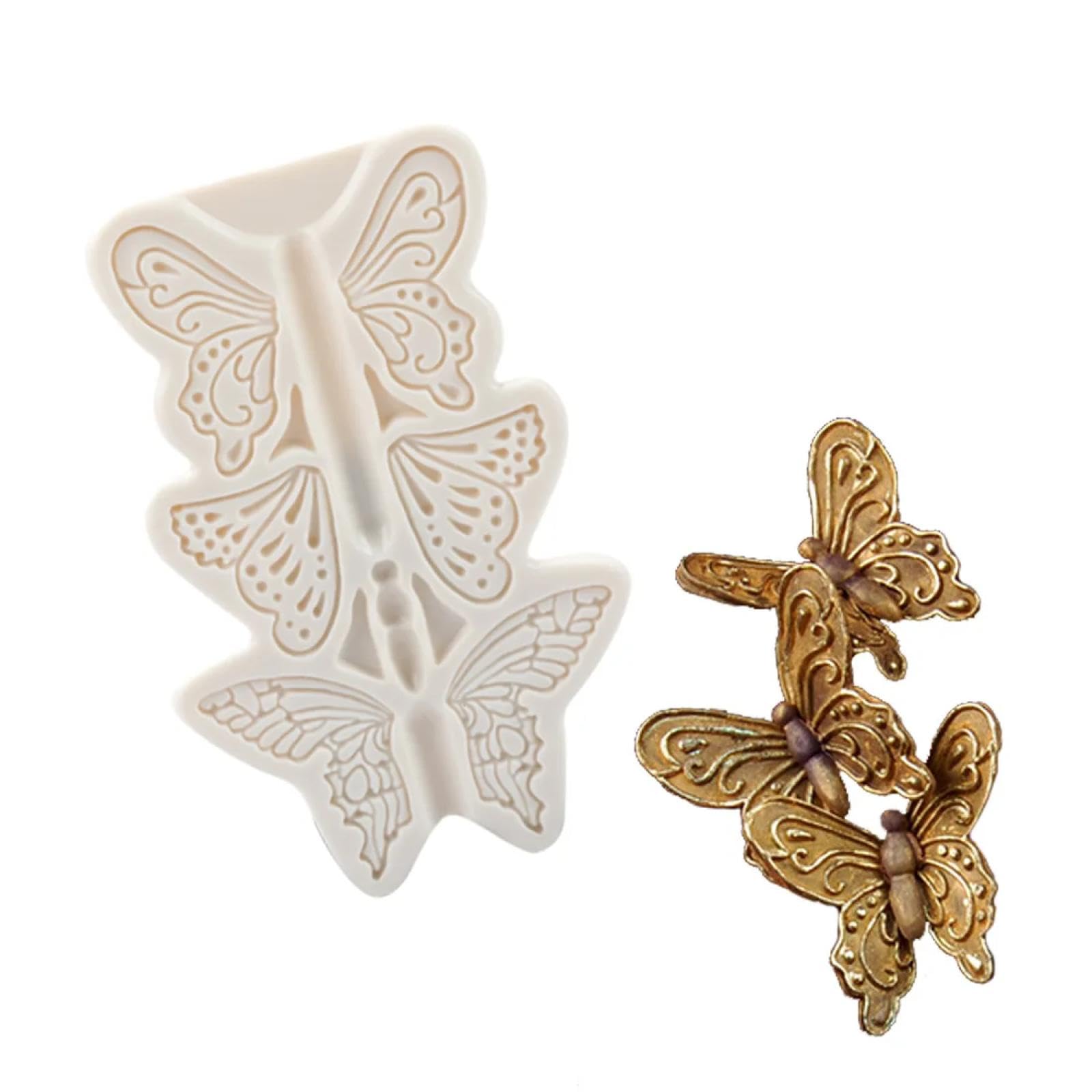 Moule silicone chocolat et fondant en forme de libellule 3D