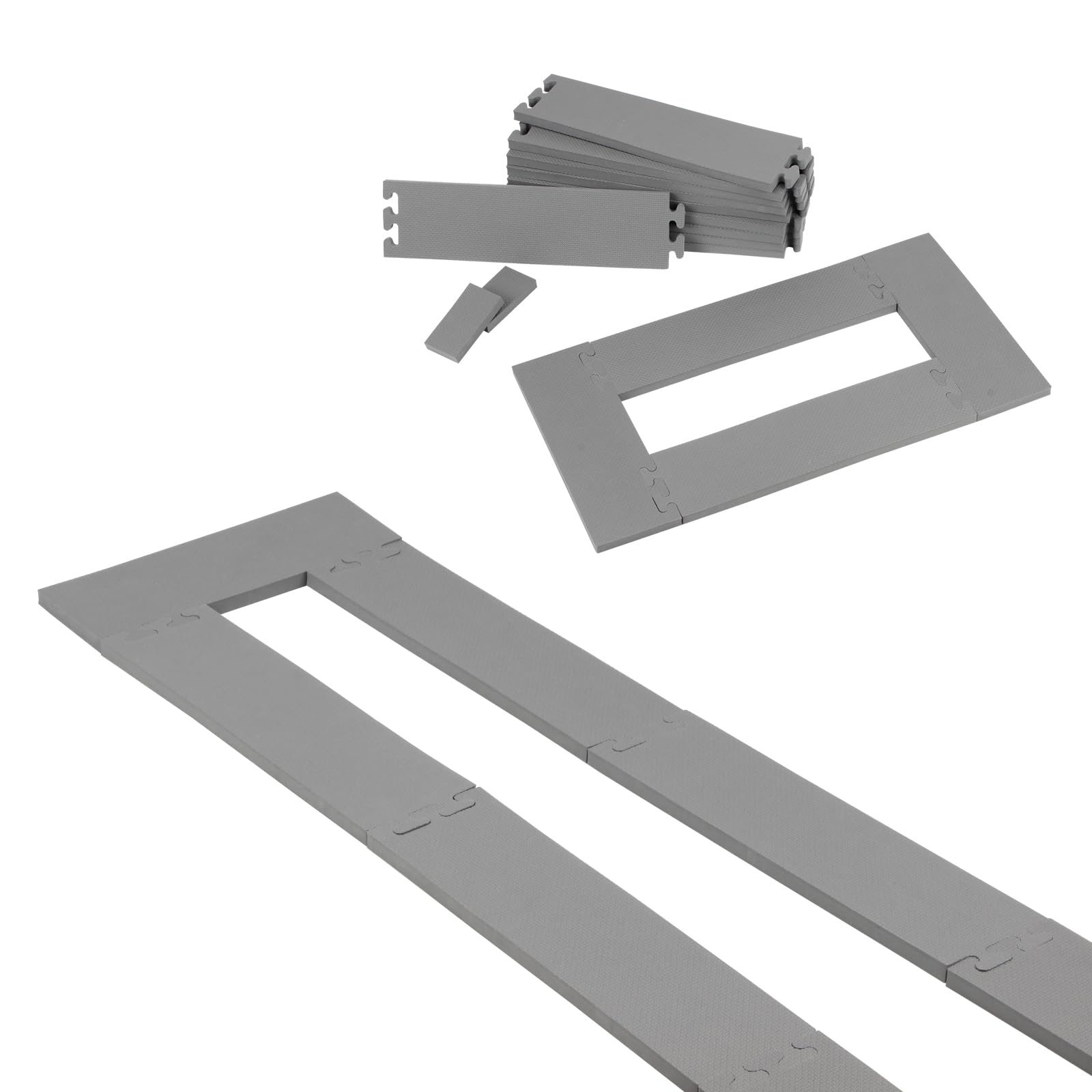 Kcgani 4 x 88.2 Inch Parking Lot Line Stencil, EVA Reusable Pavement Straight Parking Template, Parking Lot Stencil for Painting Pavement Lines for Asphalt Concrete