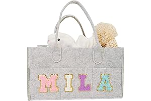 Personalized Baby Diaper Caddy - Changing Table with Baskets