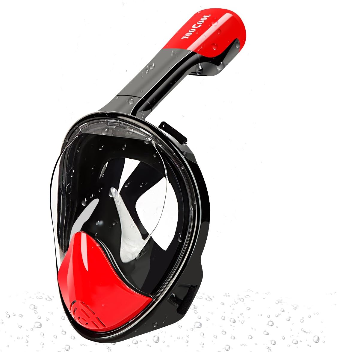 Yoocool Full Face Snorkel Mask with Anti-fog and Anti-leak Technology Free Breath Snorkel and Mask set for Adult,Youth and Kids