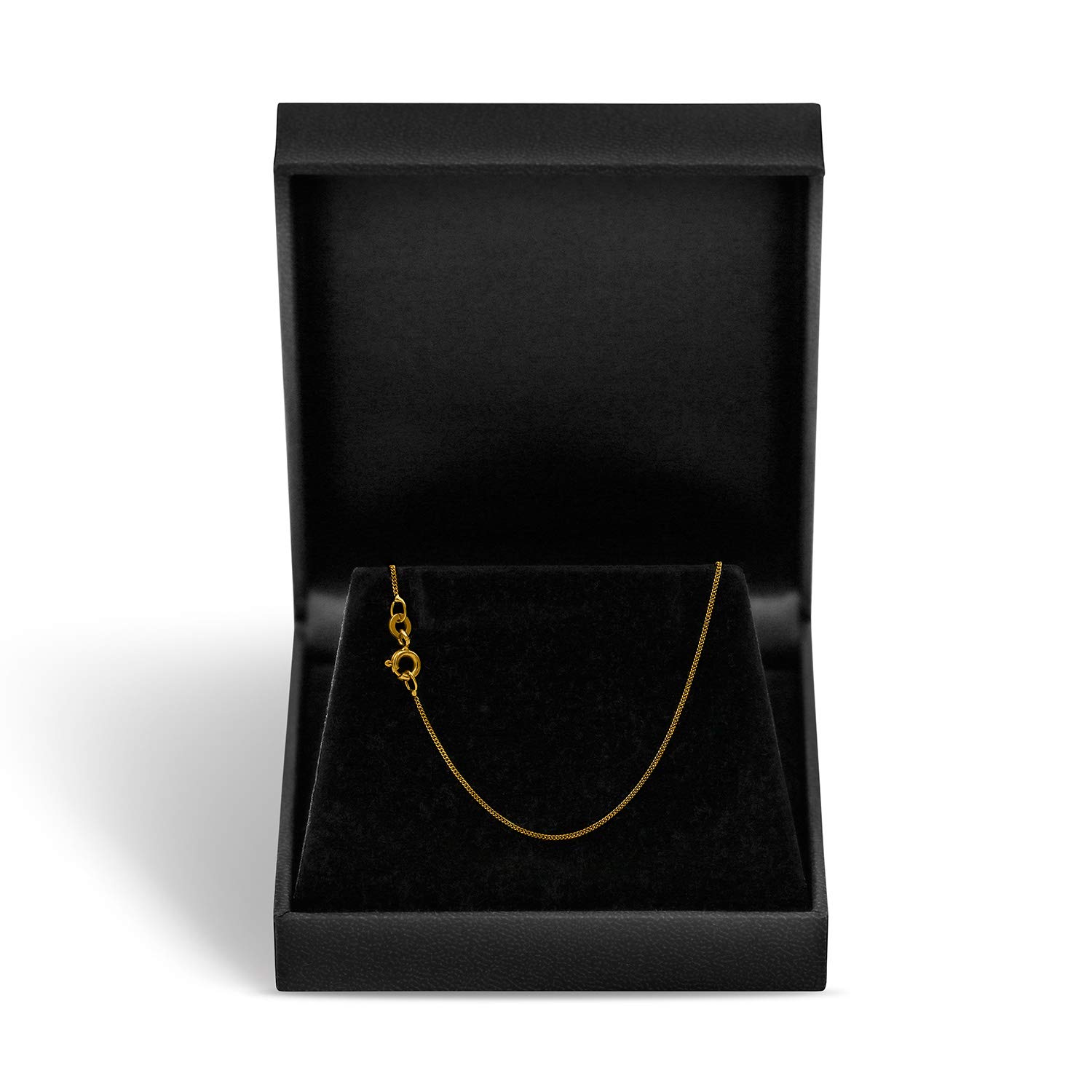 EDELIND Kette Gold Damen 333 585 Echtgold - feine Panzerkette 0,8 mm auch 375 750 - mit stilvoller Geschenkbox