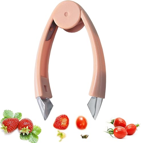 Removedor de tallo de fresa para descorazonador de tomate, pinzas de patata, cortador de zanahoria, pelador de piña, clip para frutas y verduras