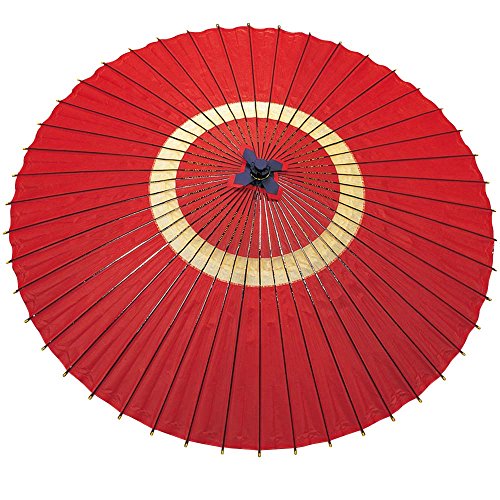 山下工芸(Yamasita craft) 日本製 蛇の目傘 中張 赤 42672000