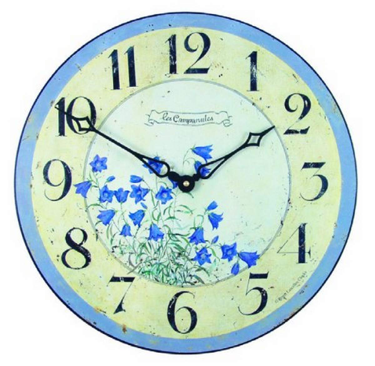 Lascelles London Blue Roger Lascelles Bells Wall Clock, 14.2-Inch
