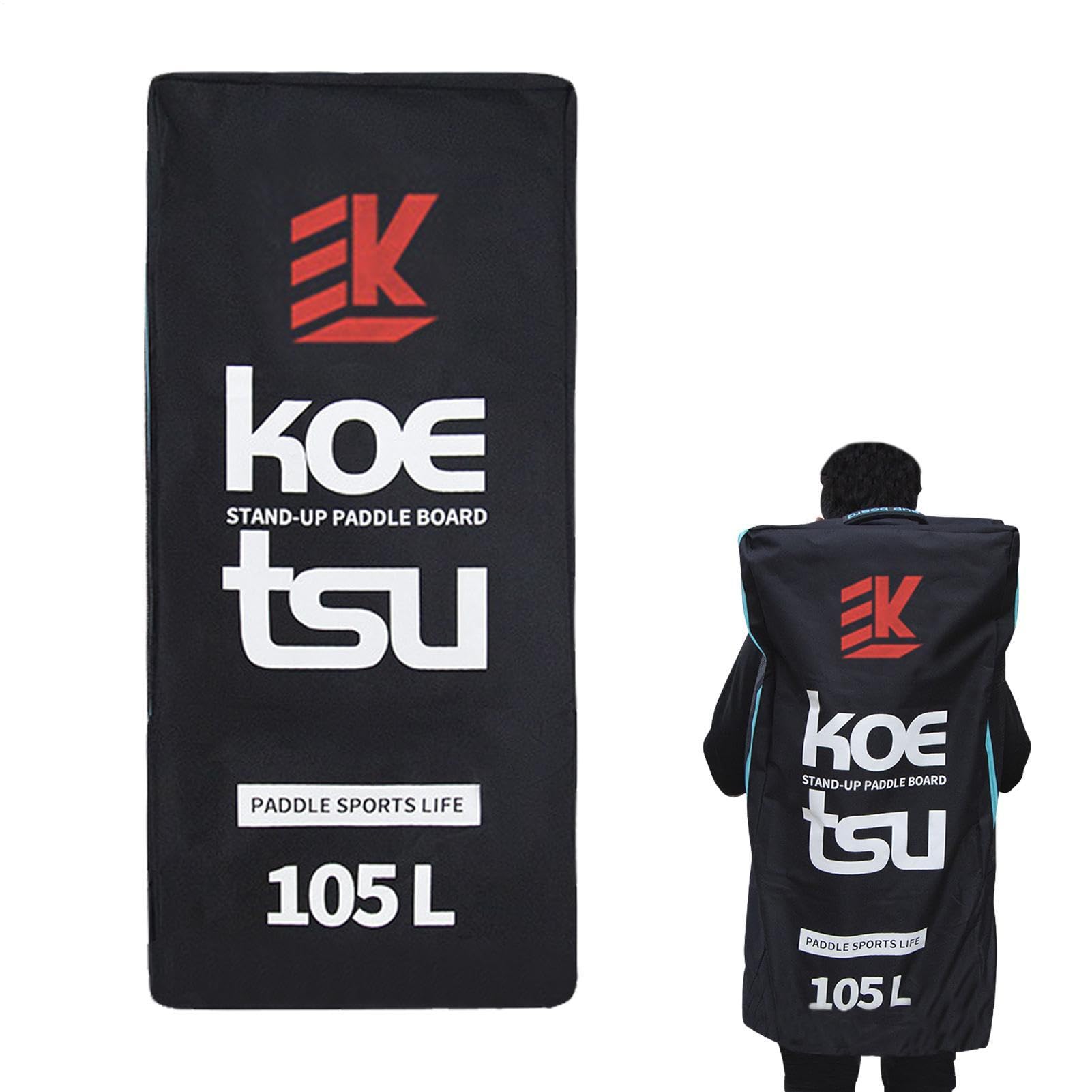 Générique Sac À Dos pour Stand Up Paddle Gonflable, Backpack SacÀ Dos Étanche, 105L Sac Transport en Toile, Paddle Gonflable Stand Up Toile Sacpour Planche À Pagaie, Stand Up Paddle Gonflabl