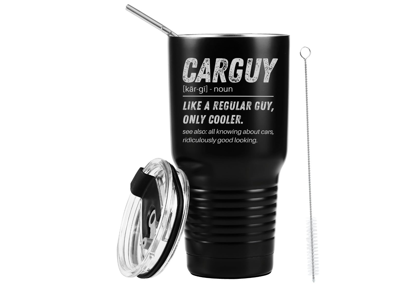 - Onebttl Car Guy Gifts for Men Women - Car Lovers or enthusiast Gift - Gag Funny Travel Tumbler - 30oz Stainless Steel Tumbler Cup with Straw & Lid - Noun