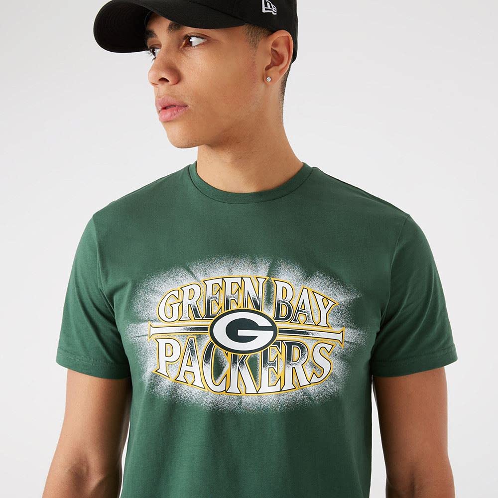 New Era Green Bay Packers NFL Jersey Team Logo Tee T-Shirt - Image 3