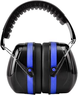 Ear Defenders, 35dB Noise Cancelling Headphones Autism Ear Protectors Safety Ear Muffs for Construction Shooting Hunting Machinery Work Mowing(Blue)