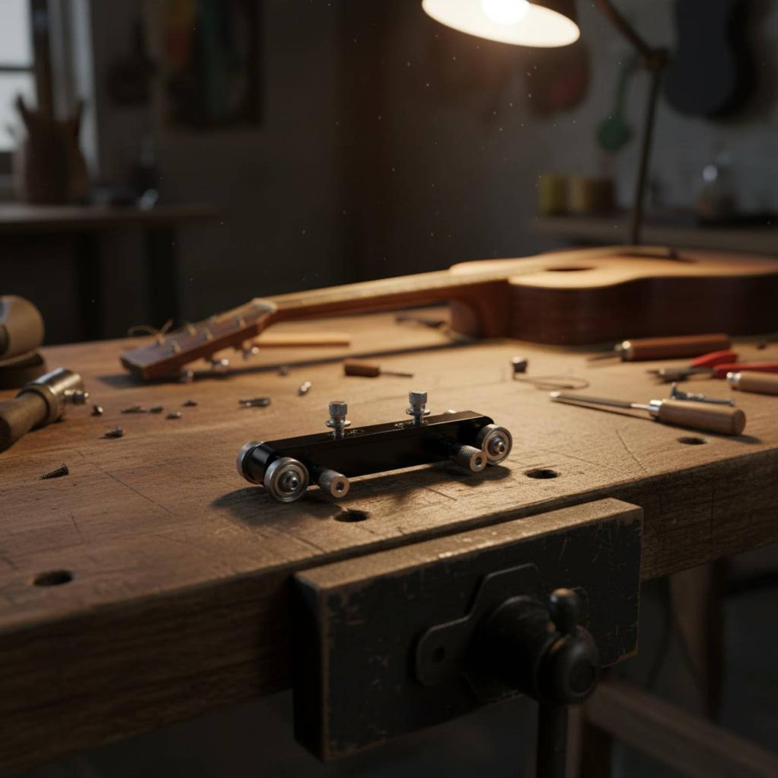 Lima Sella Ponte Stabile Set Lima Capotasto Resistente All'usura Accessorio Musicale per Tecnici Chitarra, Manutenzione Strumenti, Nero