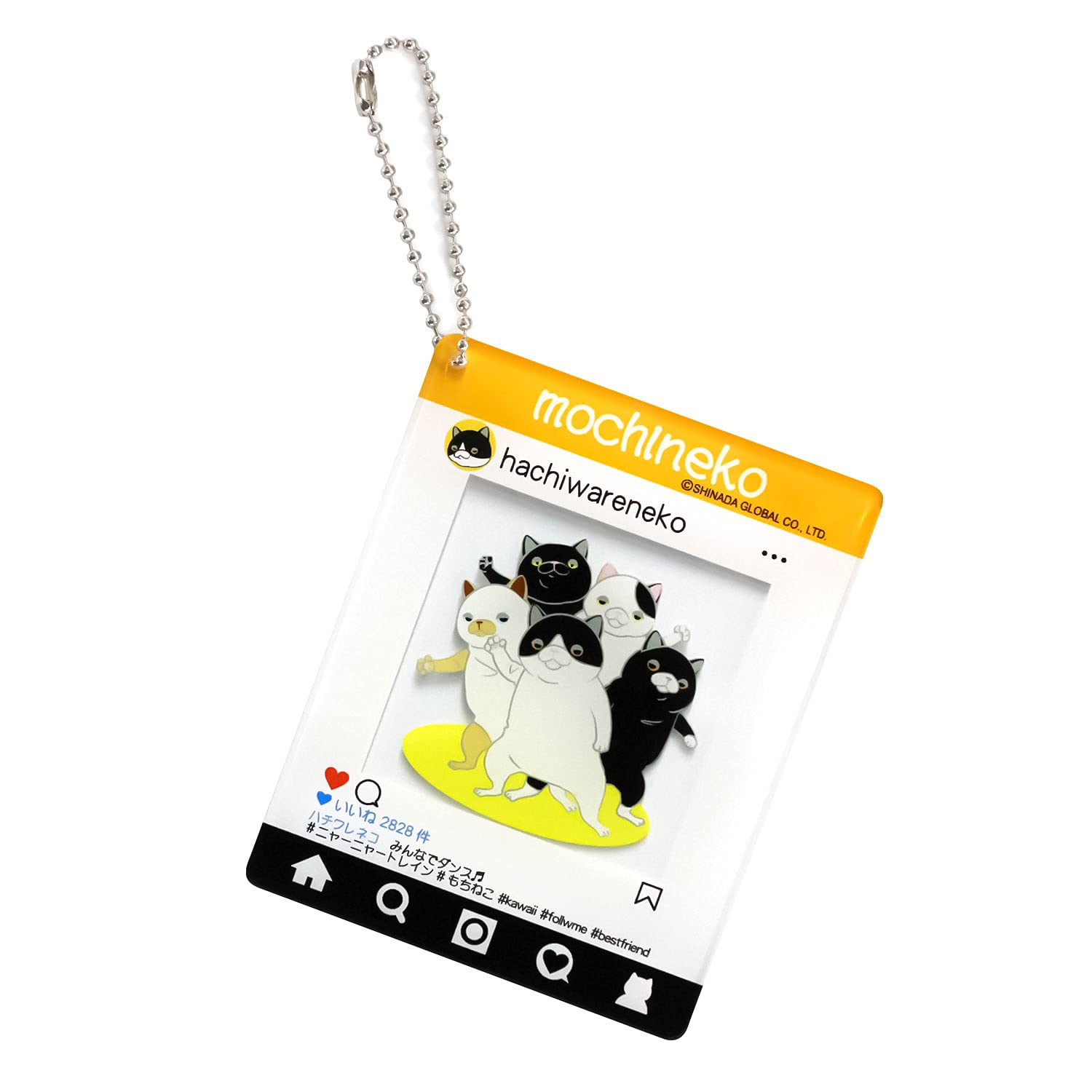 Amazon.co.jp: シナダグローバル もちねこアクリルキーホルダー SNS