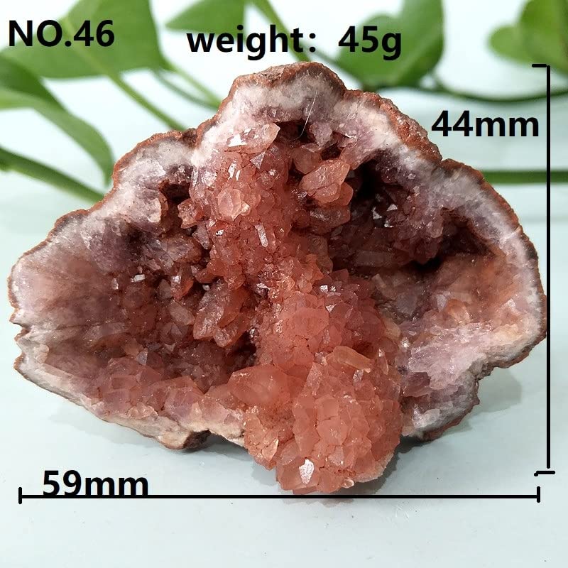 lleno de textura Cristales de amatista, piedra de amatista rosa Natural, cuarzo, cristal en bruto, geoda, decoración de habitación, cristales espirituales reales de amatista ( Color : A44 40g )