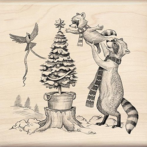Inkadinkado Wood Stamp, Woodland Décor