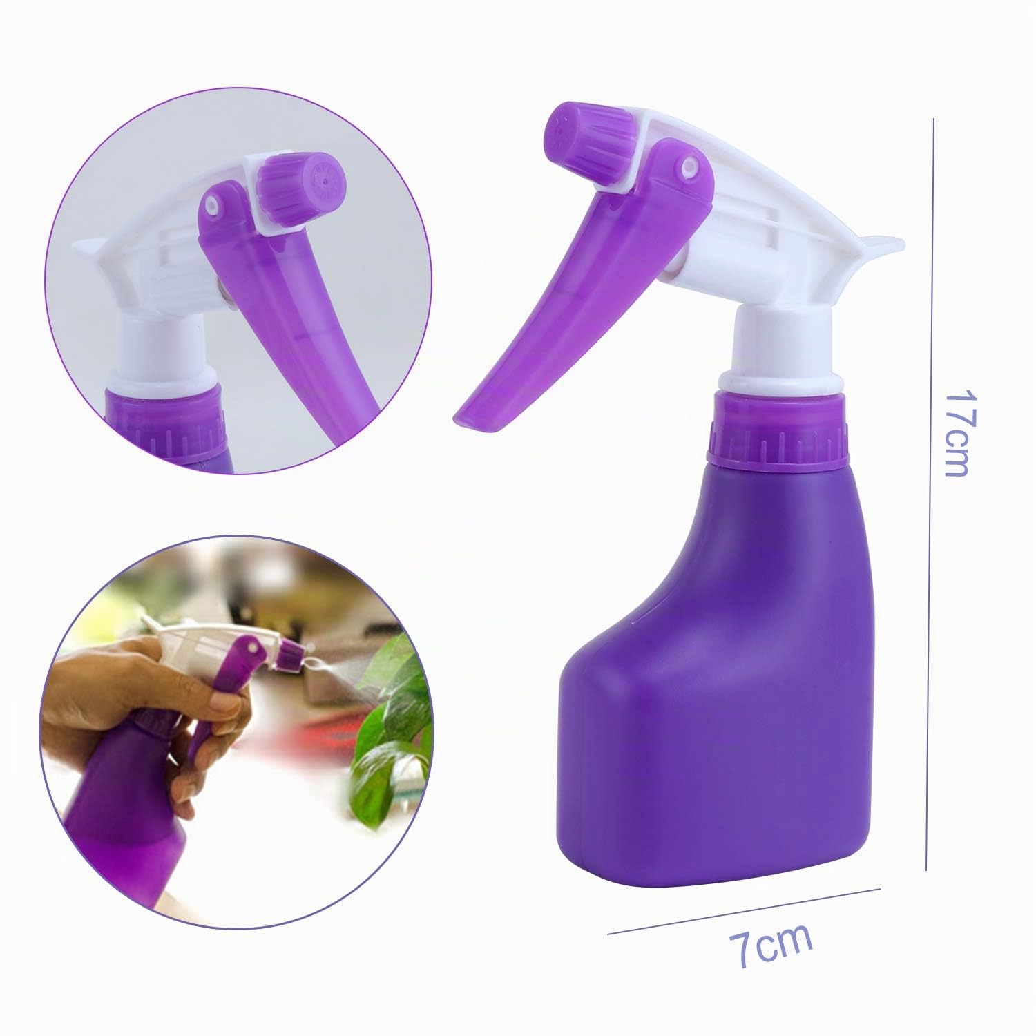 Coolty Attrezzi da Giardino, Set di Attrezzi da Giardinaggio con Manico ergonomico e Stampa Floreale Viola, Kit per Giardinaggio e piantare con Custodia per Il Trasporto (10 Pezzi)