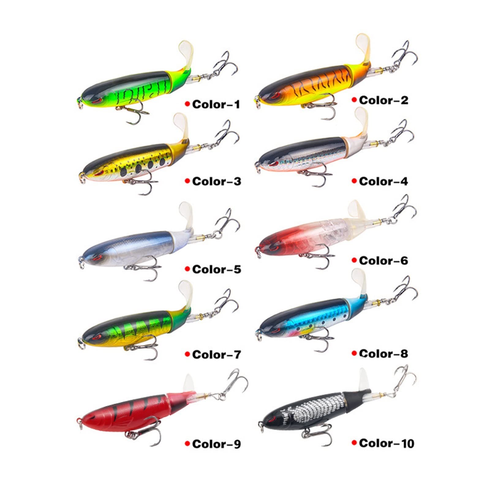 XILILHC Minnow przynęty wędkarskie 5/10 sztuk 13g/15g/35g Crankbaits, Woblery pływające górne wodne, obrotowy miękki ogon, szczupak, przynęta karpiowa, sprzęt wędkarski