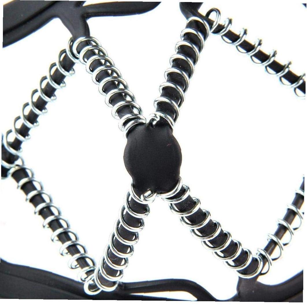 Poignées de Traction Bottes de randonnée antidérapantes Chaussures Crampons Crampons à Glace pour Sports de Plein air Alpinisme Marche Jogging Randonnée Noir 1 Paire