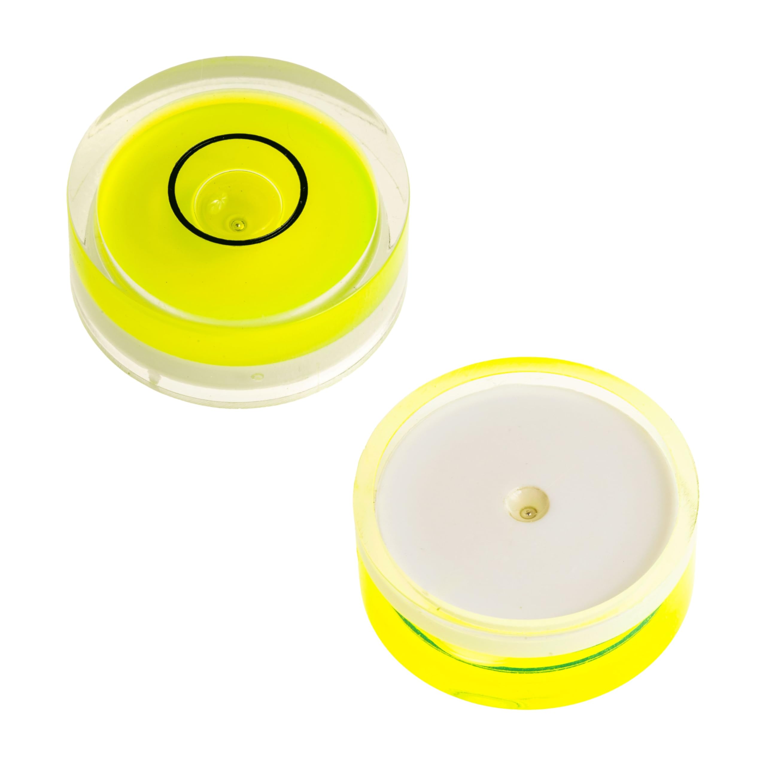 Set di fiale per livella tonda, 5 pezzi, con Ø 15 mm, livella a bolla d'aria senza etichetta, livella ad acqua, livella circolare, livella circolare per caravan, macchina fotografica, fai da te