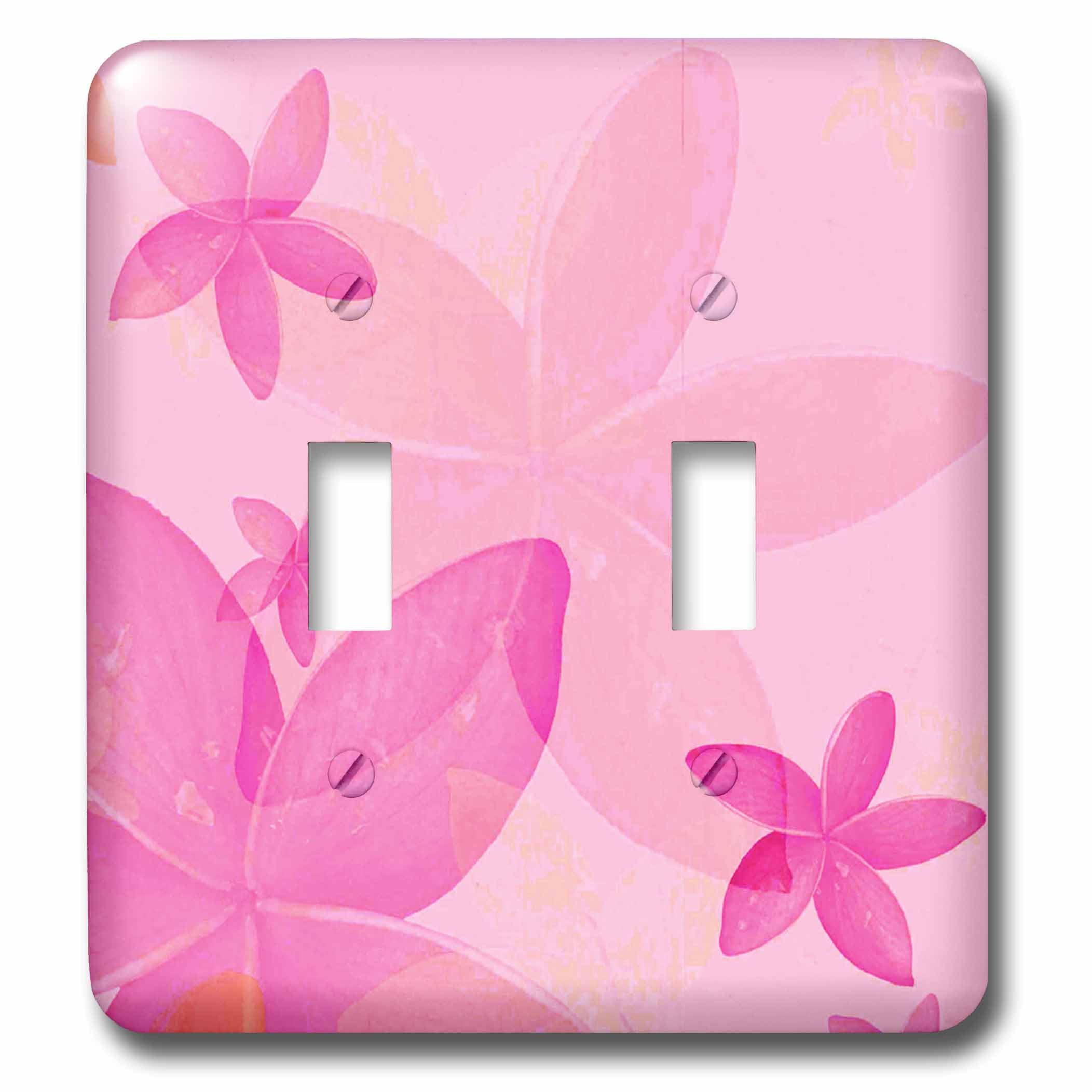 Interrupteur à baïonnette fleurs de pêche pour une chambre romantique