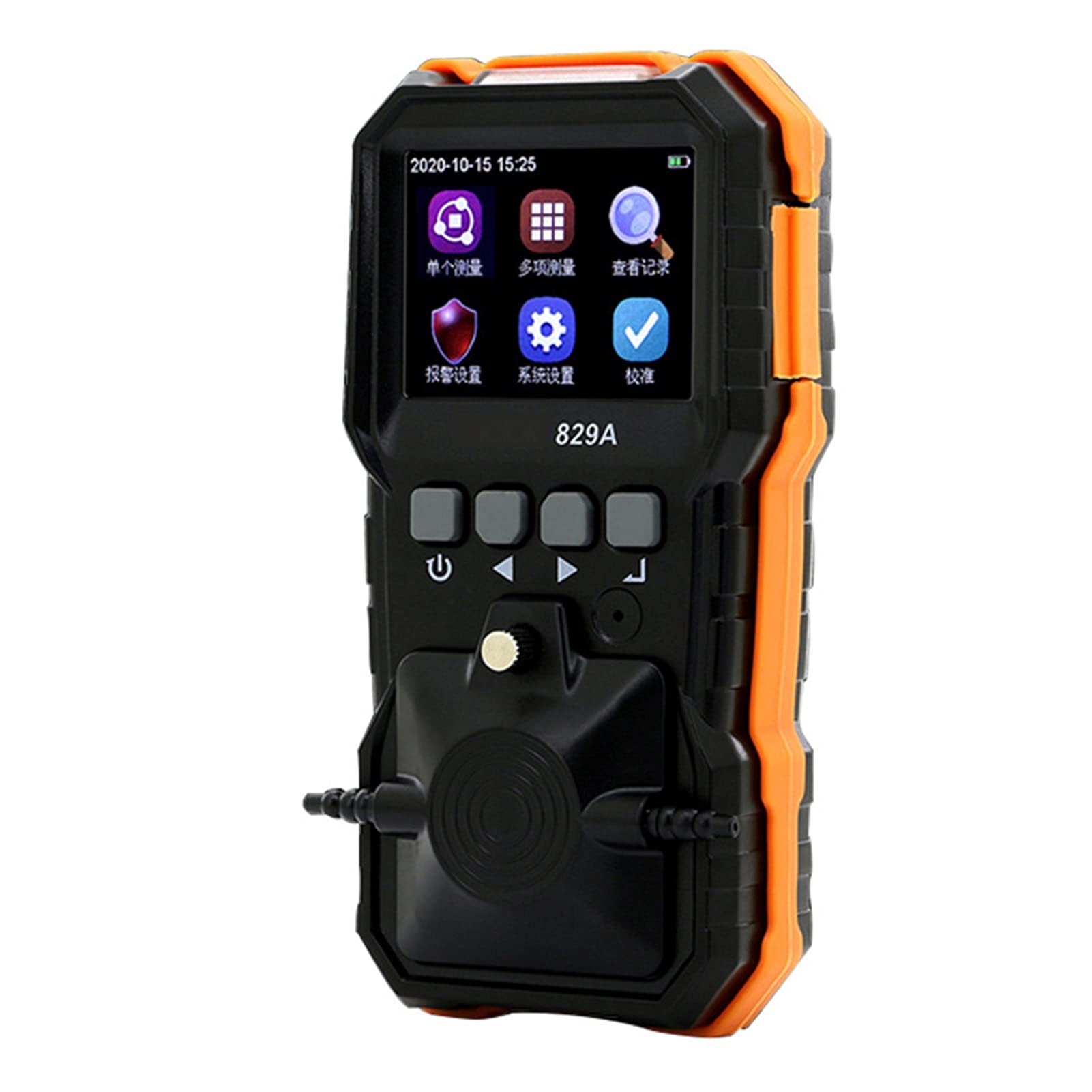 Llawqsm One Color Gas Detector, Vc829a Four-In-One Gas Detector, Combustible, Toxic, Oxygen, Carbon Monoxide, Hydrogen Sulfide