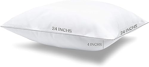 Miniatura 5 de A1 Home Collections Juego de 2 mantas de tela de alta calidad, costuras de doble aguja, rellenos de almohadas decorativas, relleno de plumas y