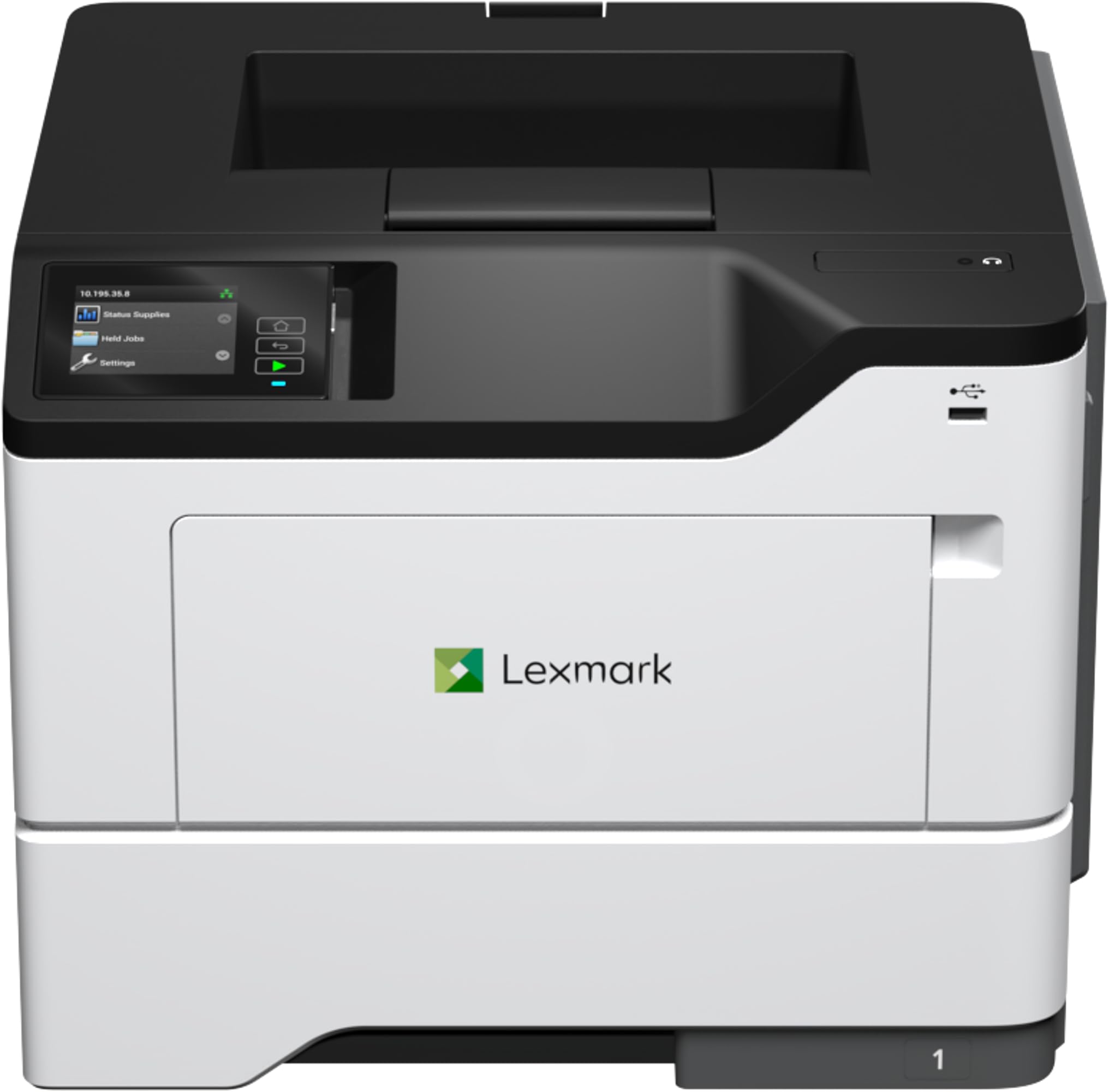 Lexmark MS631dw Monochrome Laser, Duplex (2-Sided) Printing: Integrated Duplex, Print Speed: Up to 50 ppm, Energy Star, 2.8 inch (7.2 cm) Color Touch Screen (38S0400)