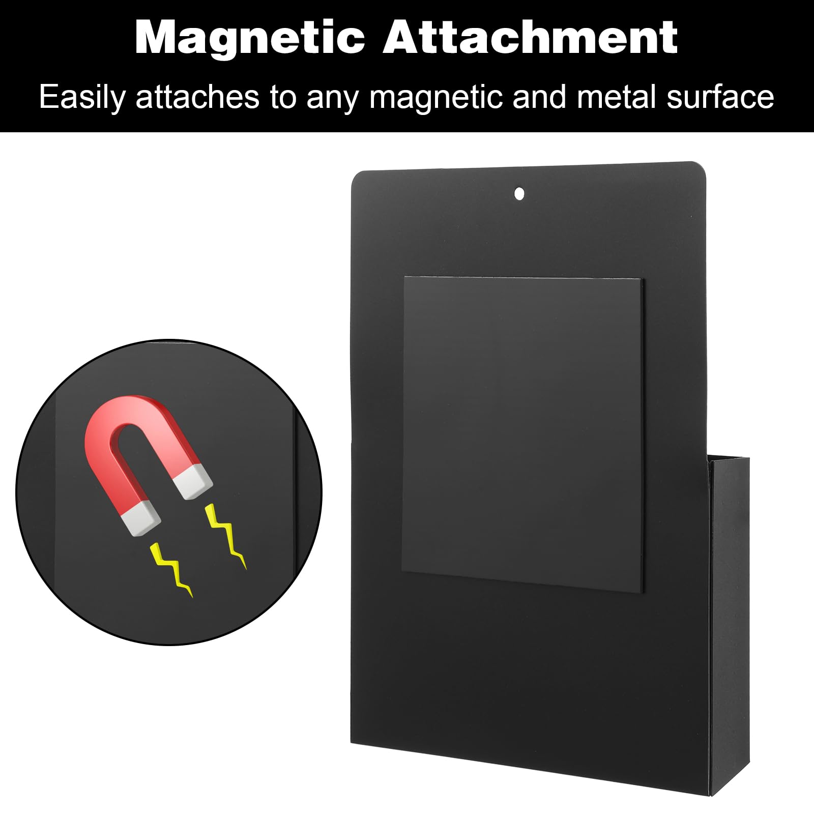 Confezione da 4 porta documenti magnetici, formato A4, organizer per frigorifero, matite, pennarelli, lettere, penne, articoli di cancelleria per aule, ufficio, casa