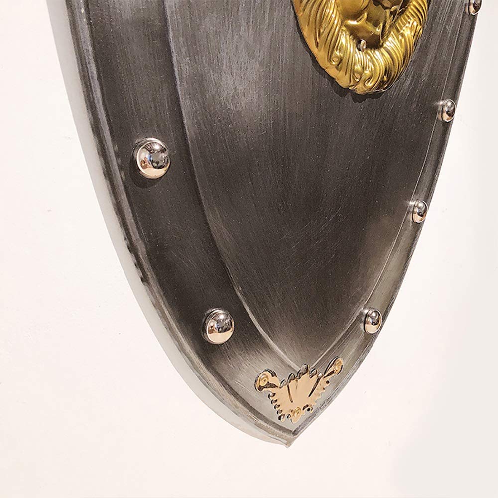 Amazon.co.jp: 古典的な中世の盾 シルバー冷間圧延シートウォール