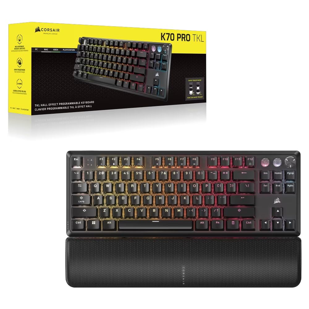 Corsair K70 PRO TKL RGB Tenkeyless Mechanical Wired Gaming