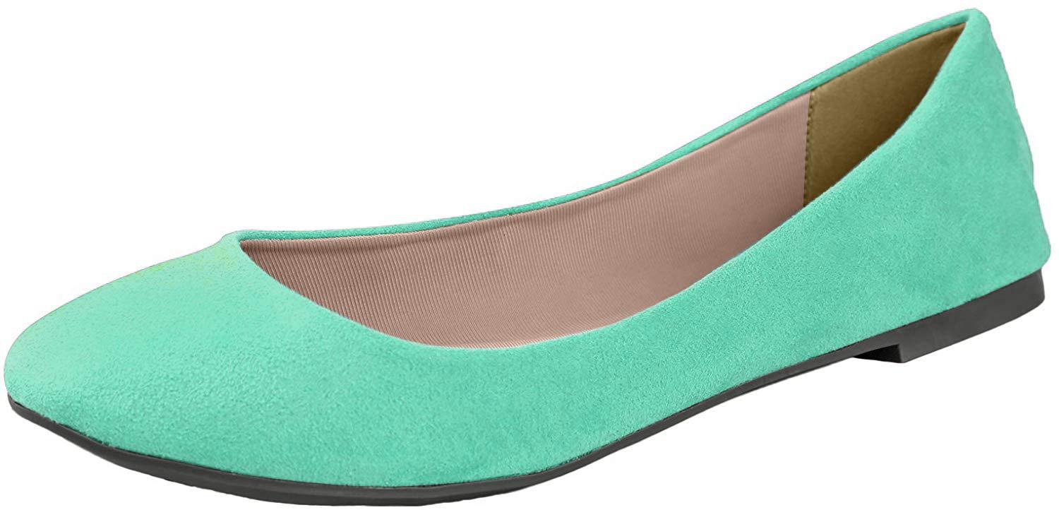 Breckelle'sWomen's Pointed Toe Slip On Ballet Flats