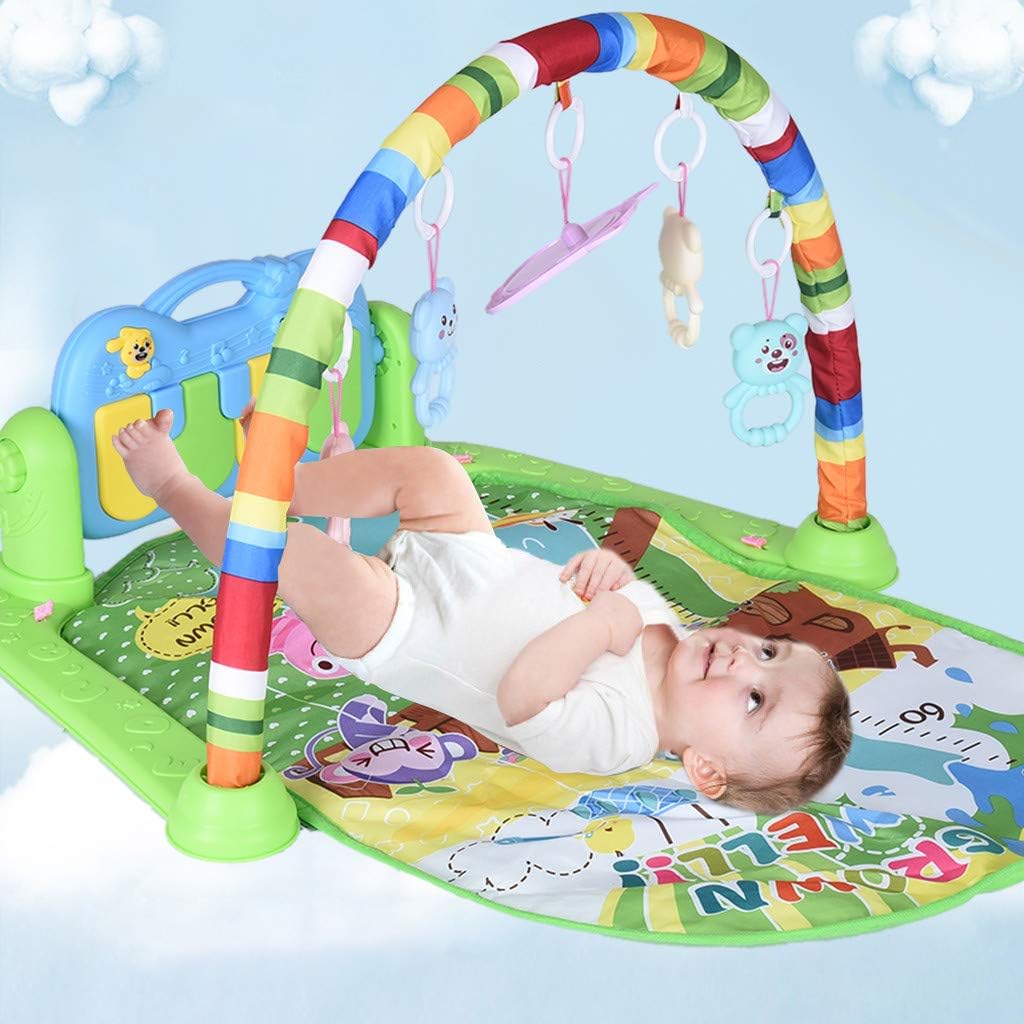 Baby Play Mat Activity Gym,Kick and Play Newborn Mat with