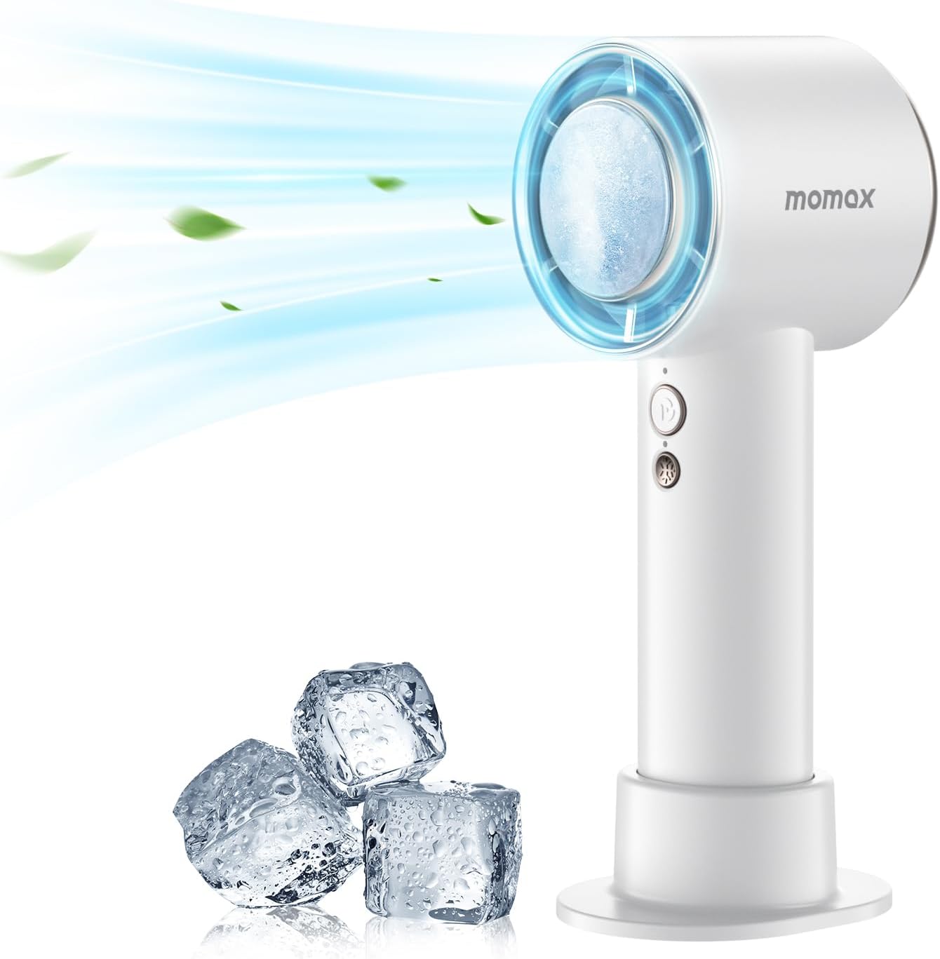 Portable Handheld Fan, Speed(1-100) Adjustable Mini Fan, 3000mAh Battery Rechargeable Personal Fan, Digital Display, Gifts for Women Men Travel, Camping, Outdoor, White