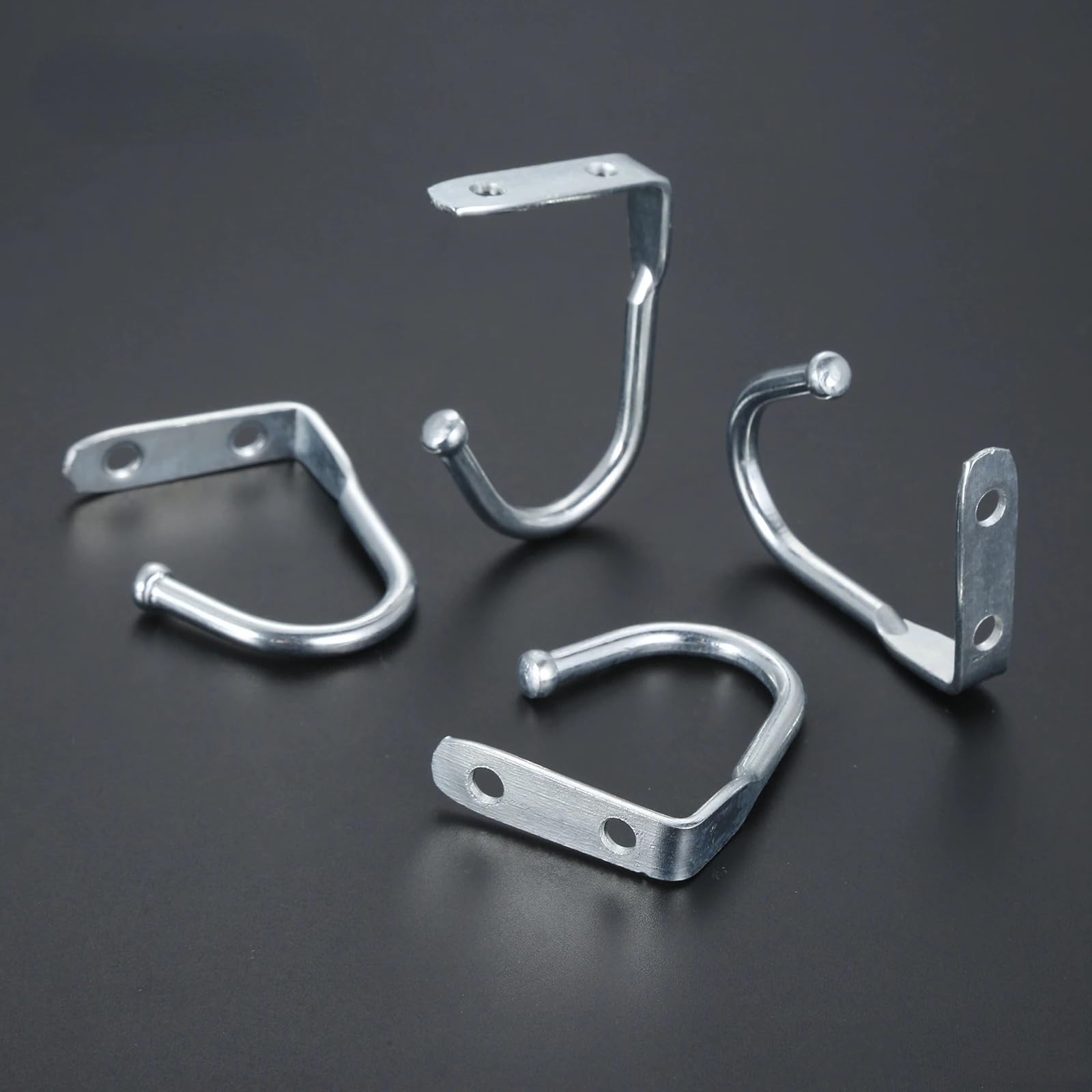 Liozdmd One Color Home Furnishings 4Pc Heavy Duty Single Ceiling Prong Hook Metal Hanger Wall Mount Kitchen Storage Bathroom Bedroom Coat Hat Towel Hanging