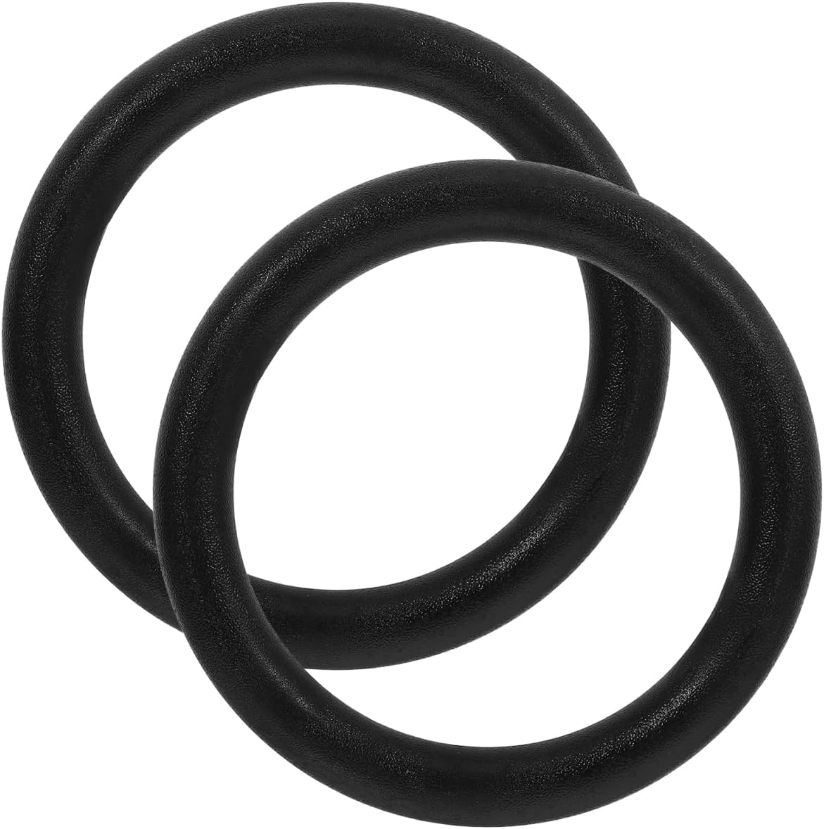 HANABASS 2Pcs Abs Gymnastics Rings 9 Inch Diameter Non-Slip Fitness Rings for Upper Body Strength Training Core Workouts and Functional Exercise at Home or Gym