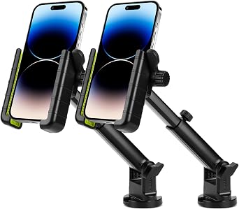 Hikeen Kayak Phone Holder, 360Adjustable Phone Holder with Long Arm, Kayak Fishing Accessories, Kayak Phone Mount Compatible with Smartphone from 4-72Pack