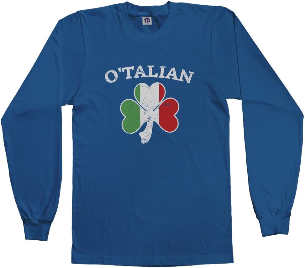 Threadrock Kids O'Talian Italian Irish Shamrock Youth Long Sleeve T-Shirt