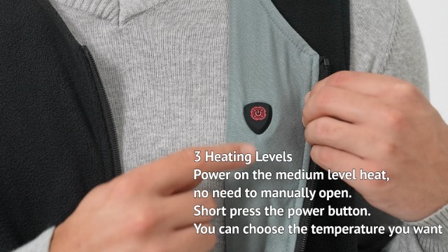 Giubbotto Riscaldato Ponsonbay Per Uomo E Donna – Gilet USB 5V Con 5 Zone Di Calore, Lavabile, Ideale Per Lavoro E Outdoor