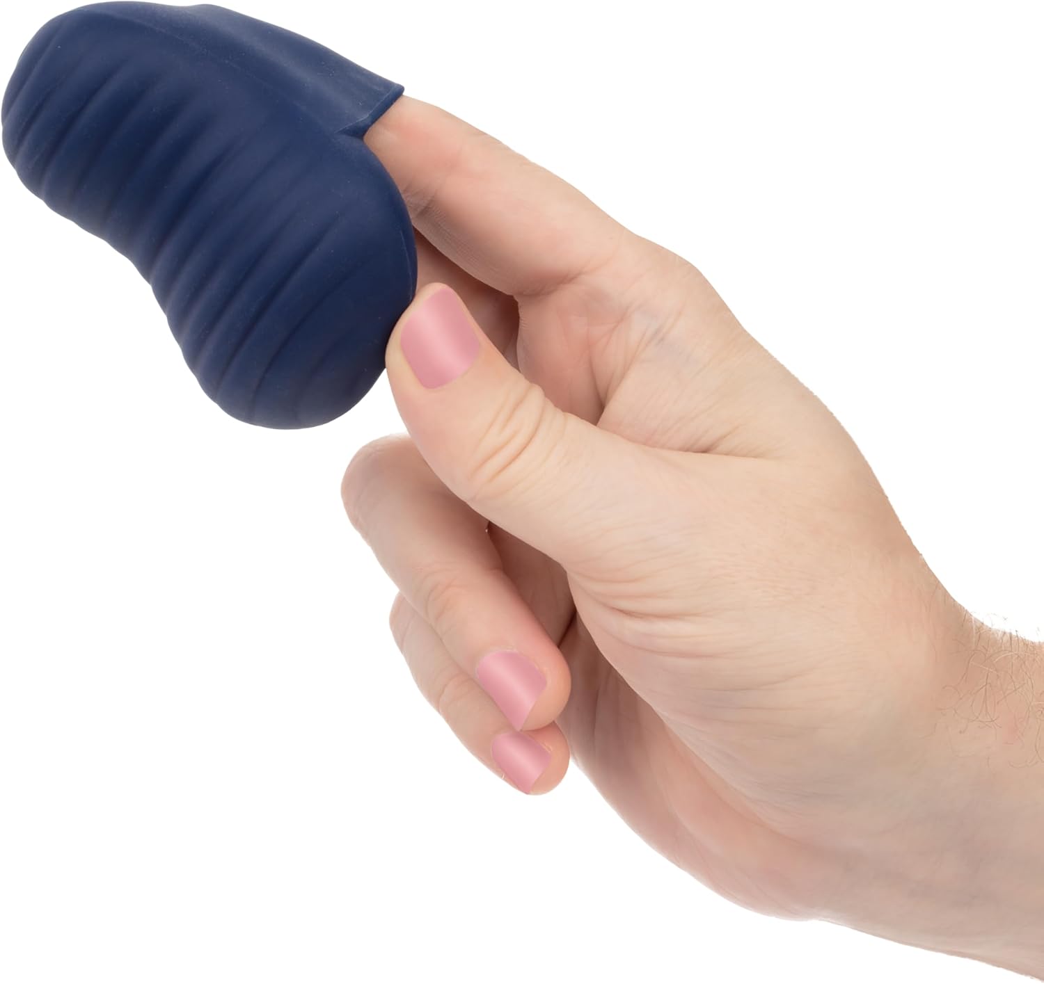 CalExotics Cashmere Dual Finger Massager, Waterproof Liquid Silicone Handheld Vibrator with Powerful Rumbling Action and 10 Incremental Speeds of Vibration Blue SE-4364-07-3
